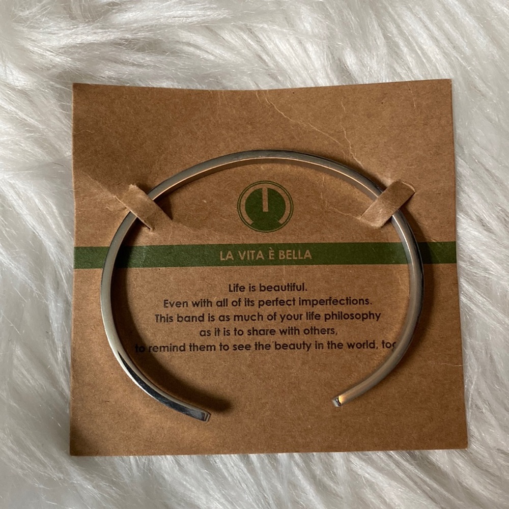 Mantraband stainless steel bracelet